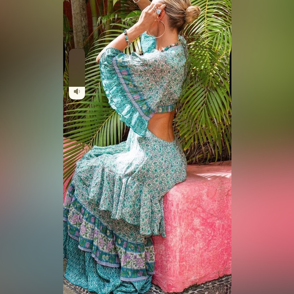 Spell Sienna Bambi Gown Jade - Picture 3 of 14